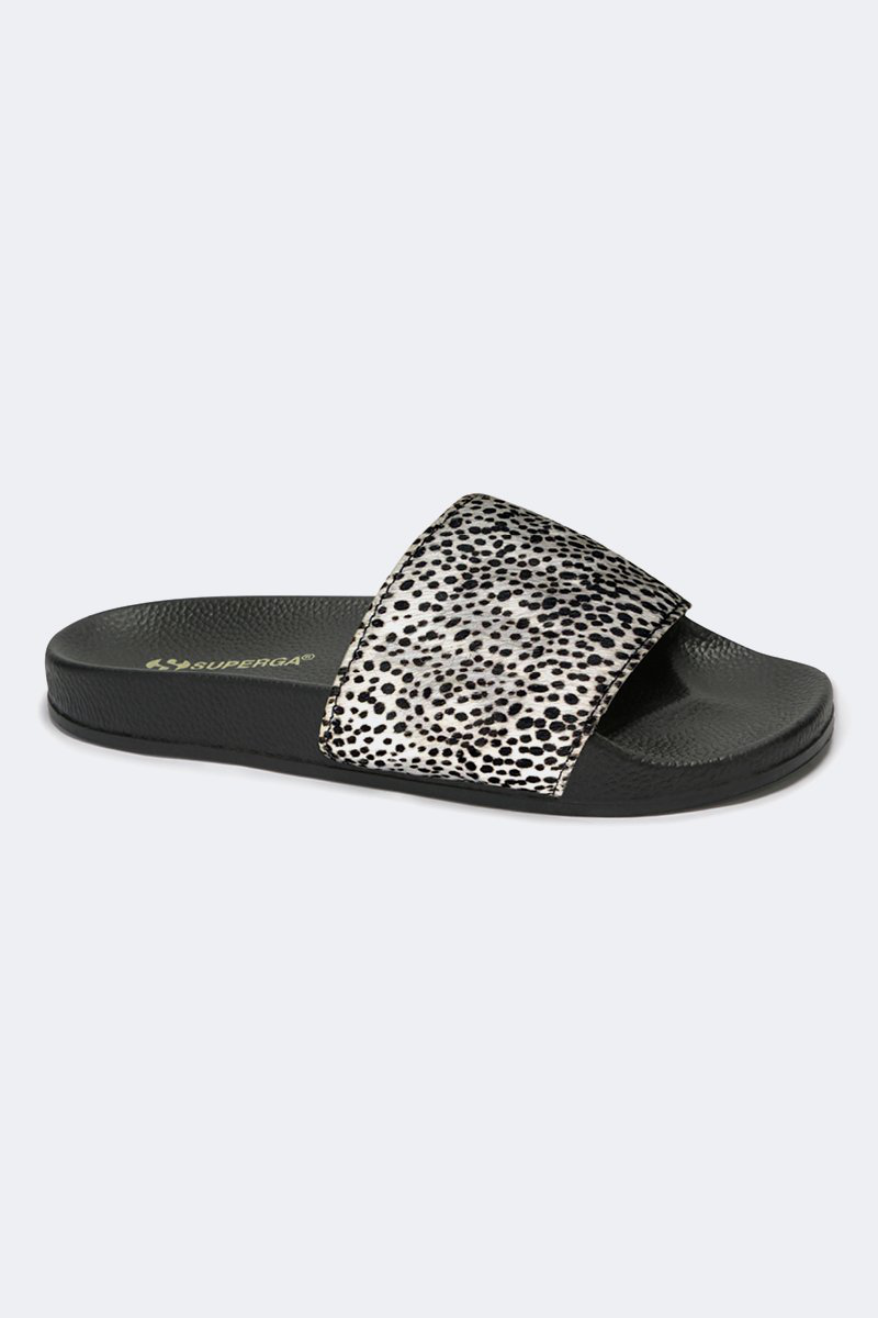 Supergra - Slides Black/Dalmatian