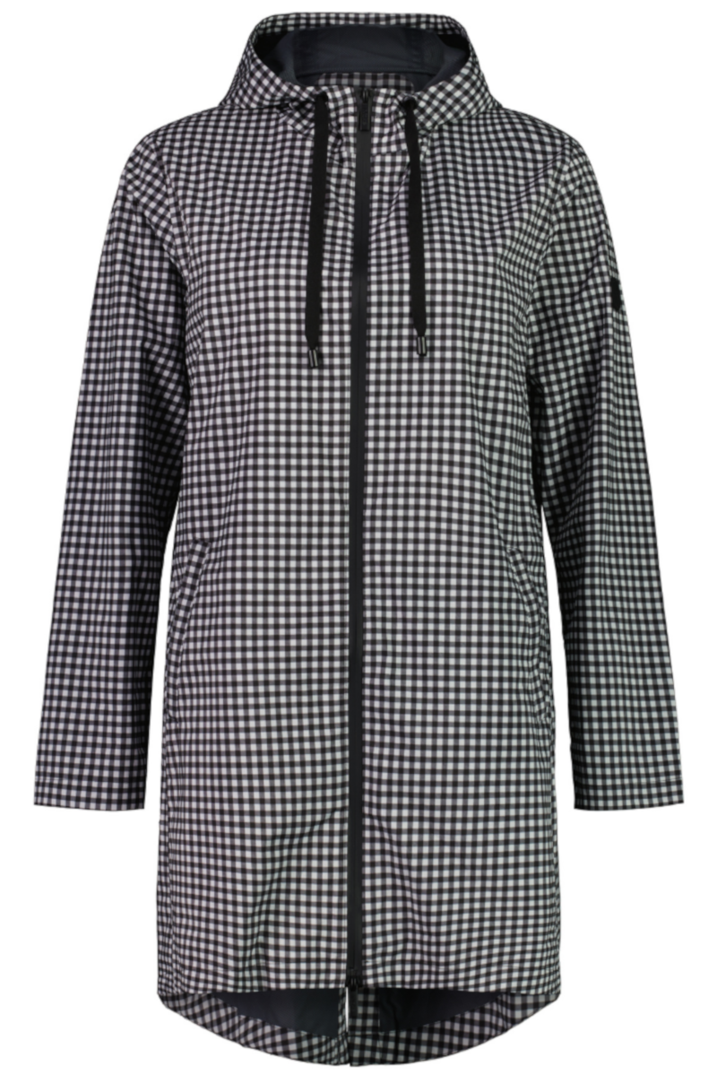 Gingham raincoat sales