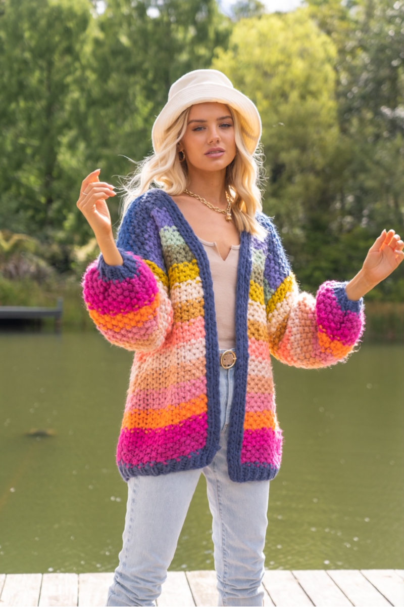 Paper 2025 heart cardigan