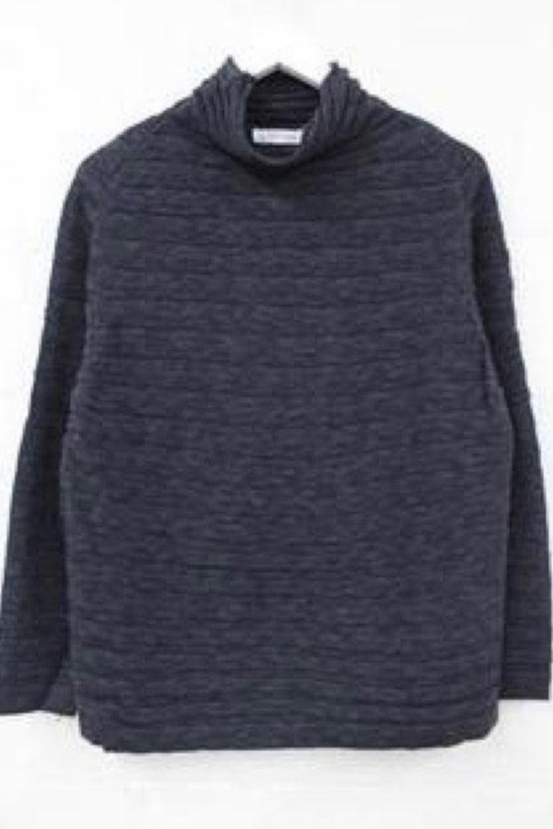 Little Lies - Ribbed Roll Neck Black