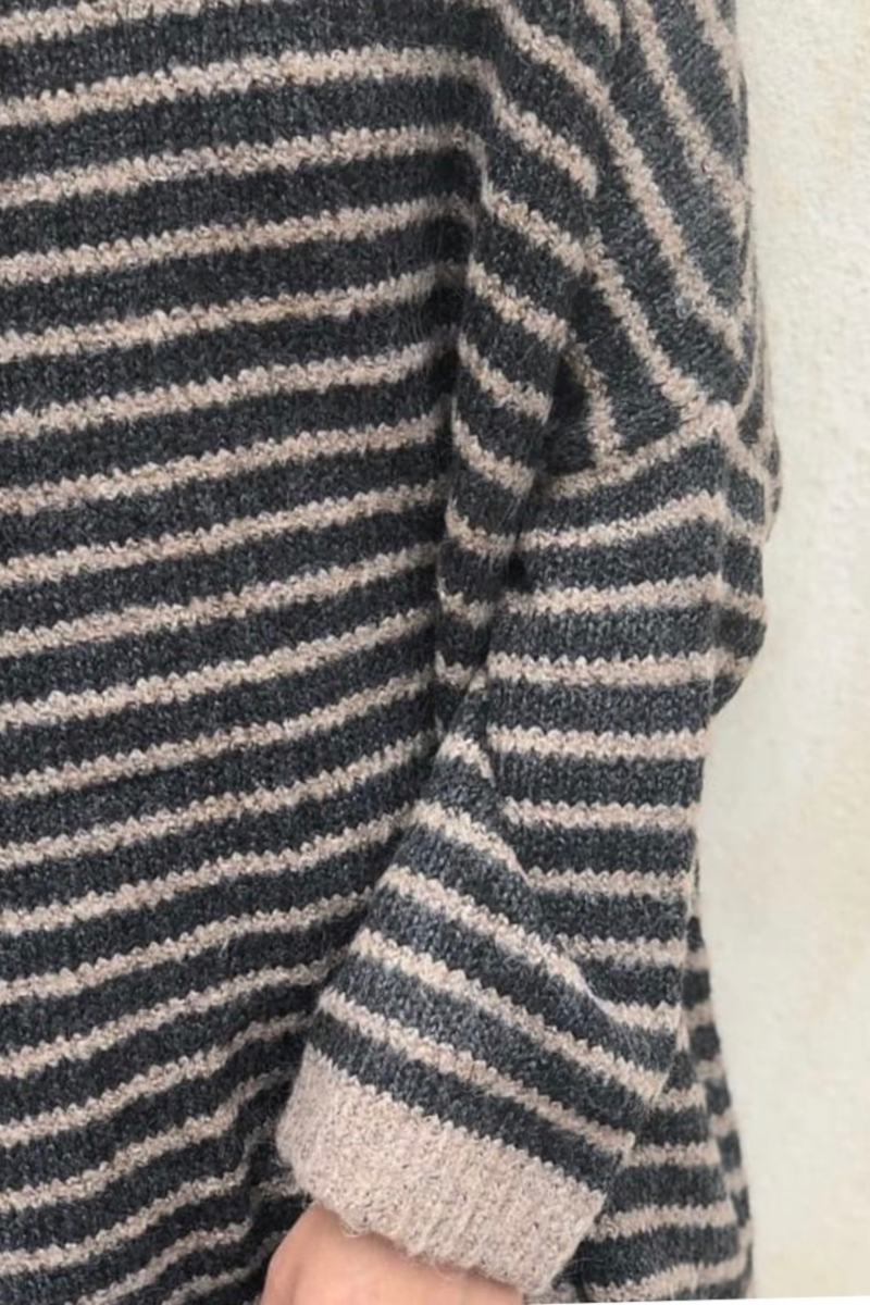 Worthier - Candice Strip Knit Khaki