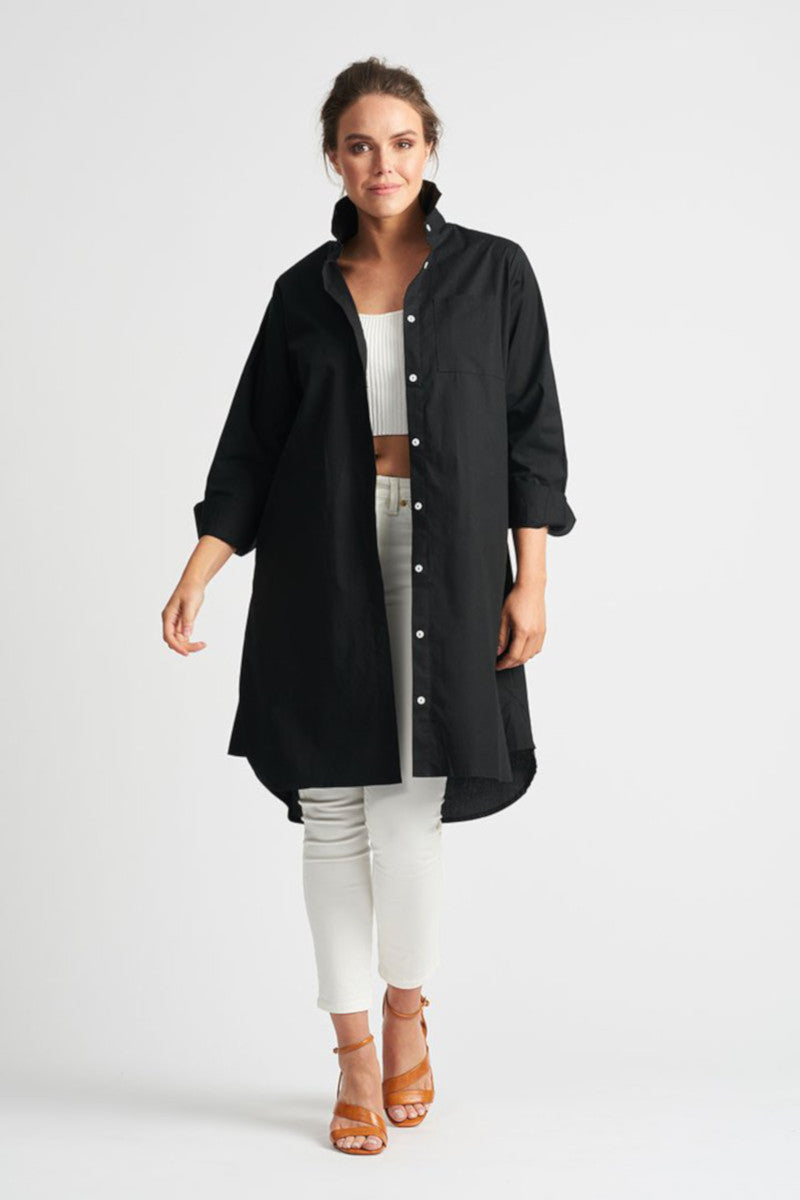 Shirty - Classic Shirtdress Black