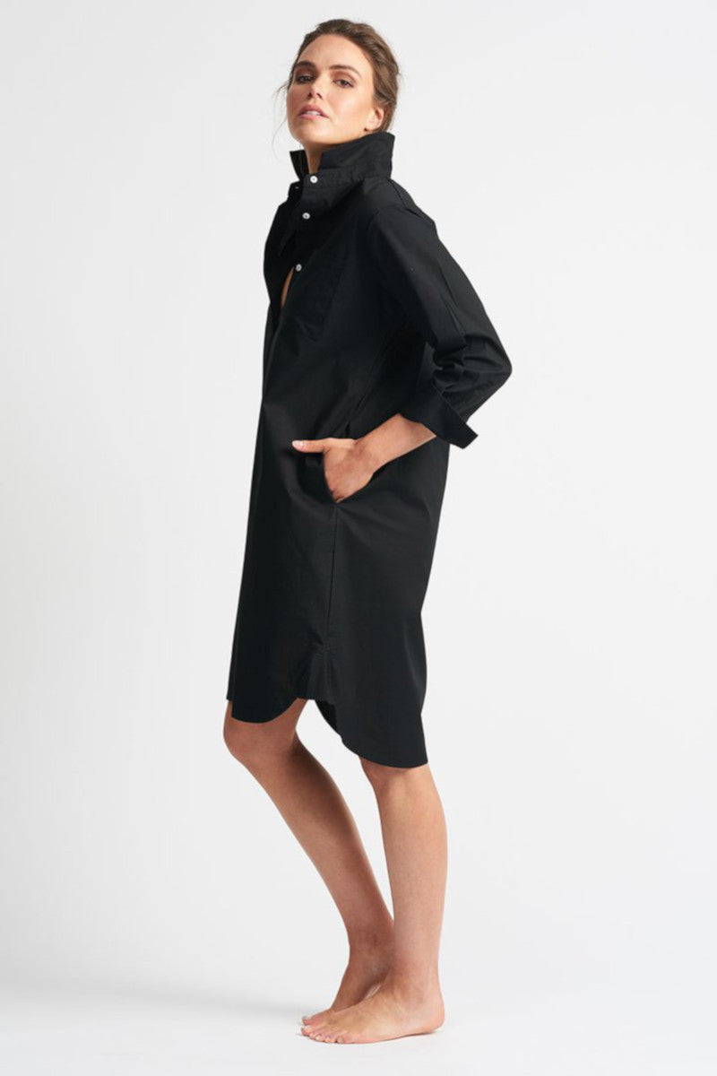 Shirty - Classic Shirtdress Black