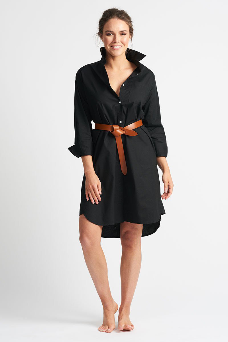 Shirty - Classic Shirtdress Black