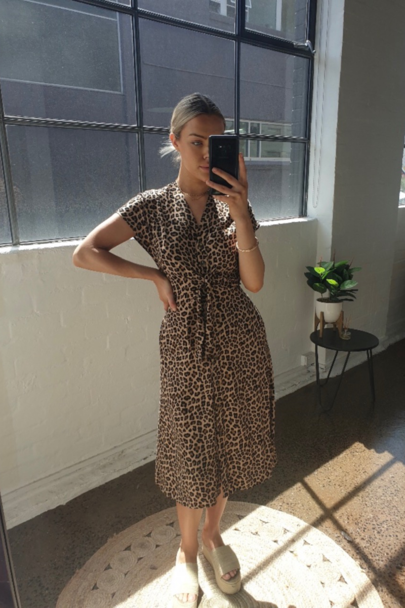 M Fashion - Renee Dress Leopard