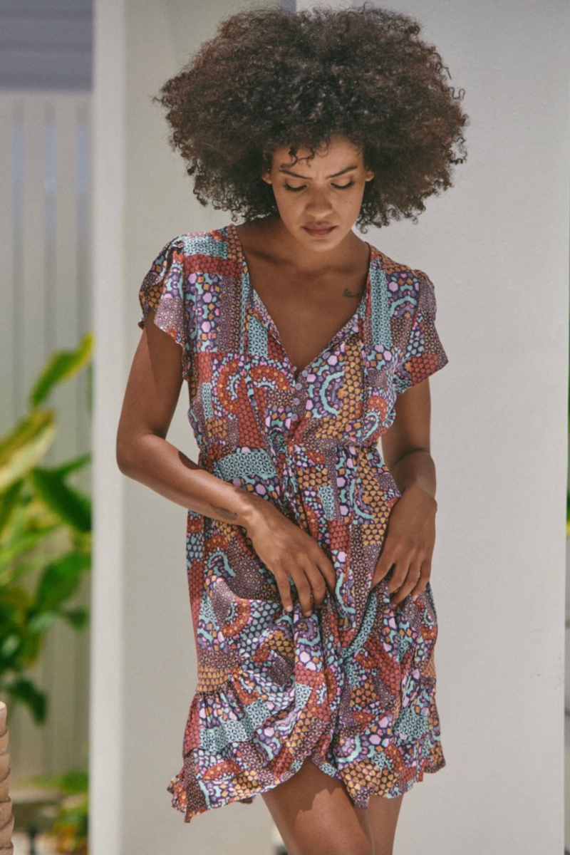 Jaase - Capri Print Faithful Mini Dress