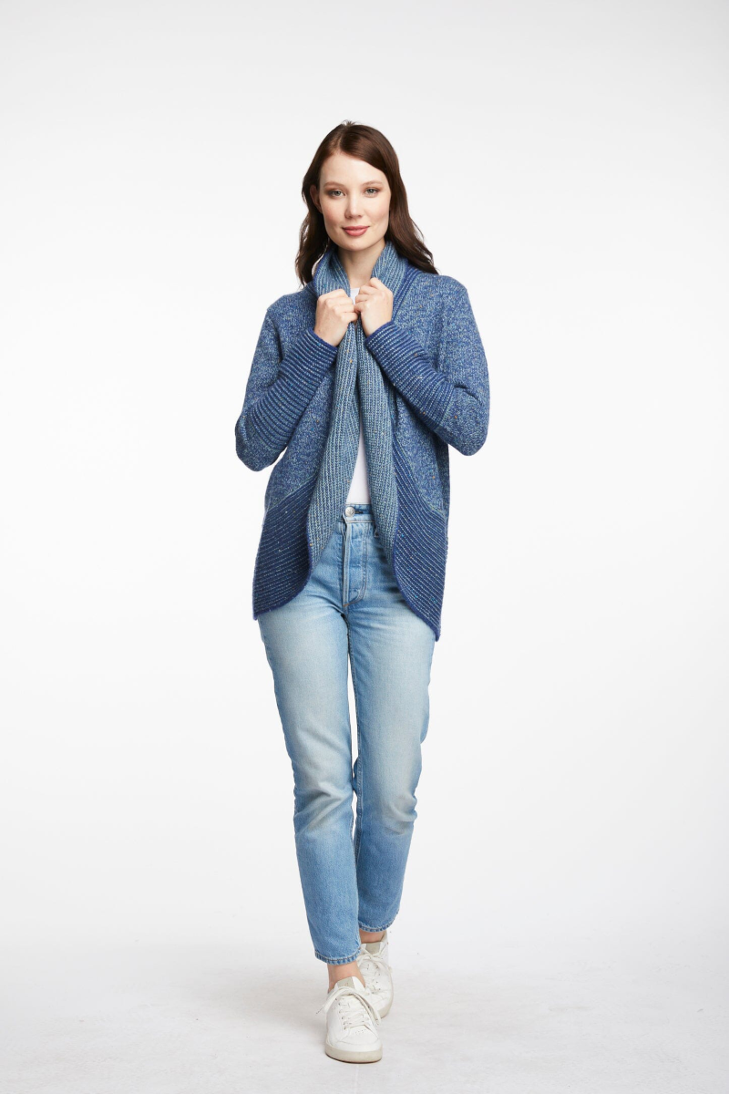 Fleck Cardi Ocean – Sien Clothing - Main Image